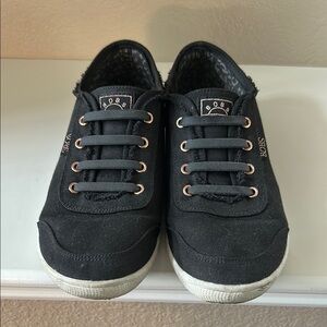Skechers BOBS Black Lace-Up Sneakers